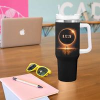 Total Solar Eclipse 2026 Tumbler With Handle August 12th Totality Gift