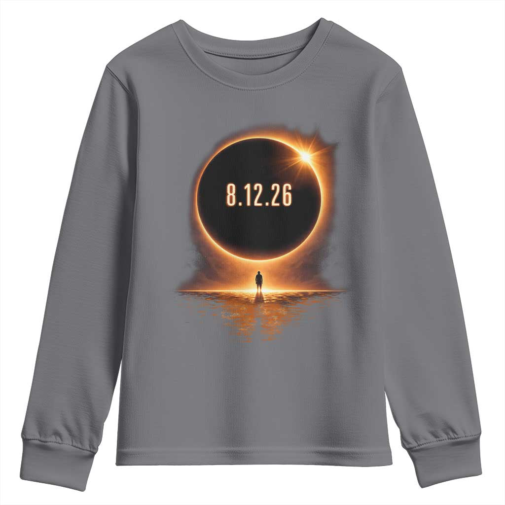 Total Solar Eclipse 2026 Youth Sweatshirt August 12th Totality Gift