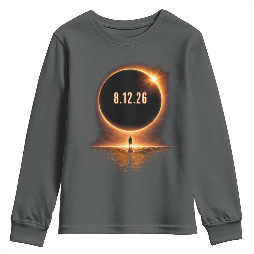 Total Solar Eclipse 2026 Youth Sweatshirt August 12th Totality Gift
