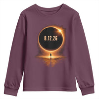 Total Solar Eclipse 2026 Youth Sweatshirt August 12th Totality Gift