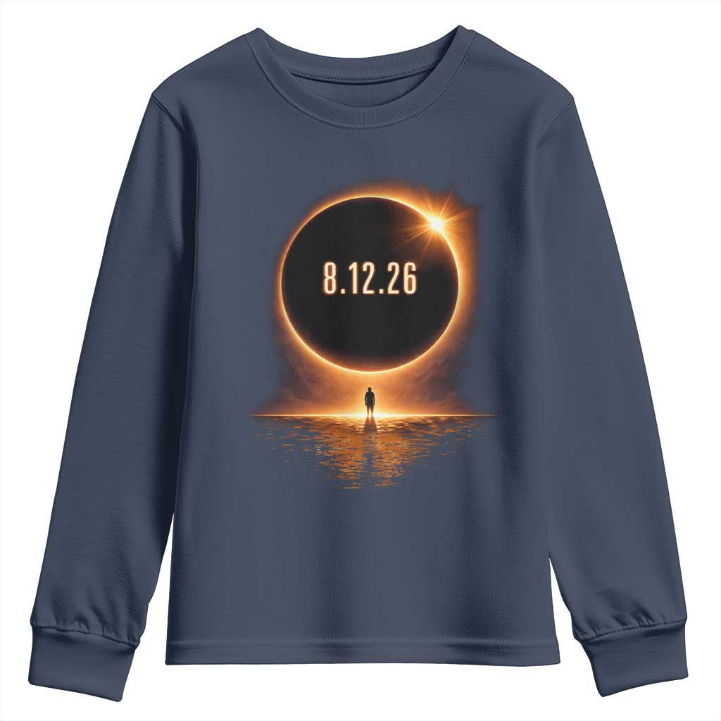 Total Solar Eclipse 2026 Youth Sweatshirt August 12th Totality Gift