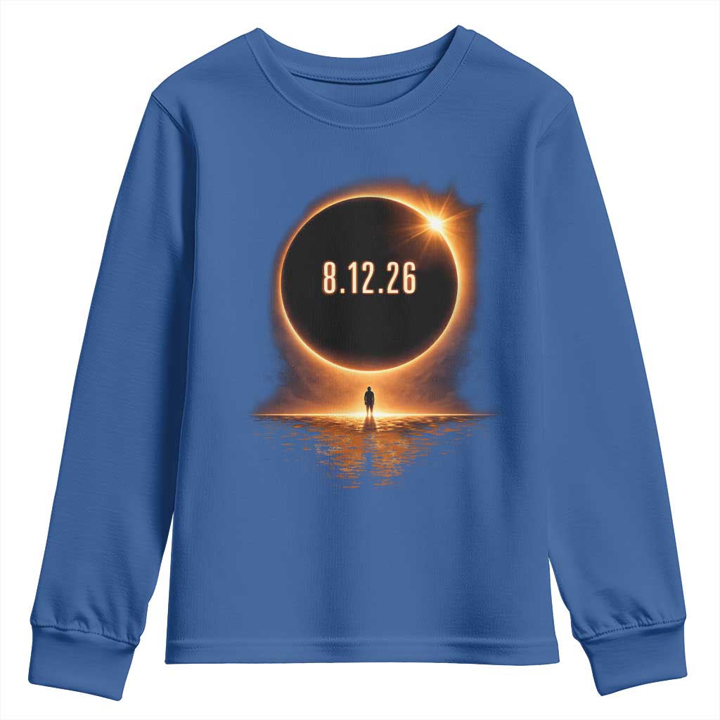 Total Solar Eclipse 2026 Youth Sweatshirt August 12th Totality Gift