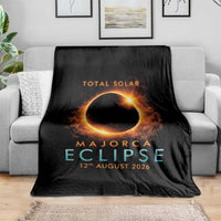 Total Solar Eclipse Throw Blanket 12th August 2026 Majorca Totality