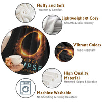 Total Solar Eclipse Throw Blanket 12th August 2026 Majorca Totality