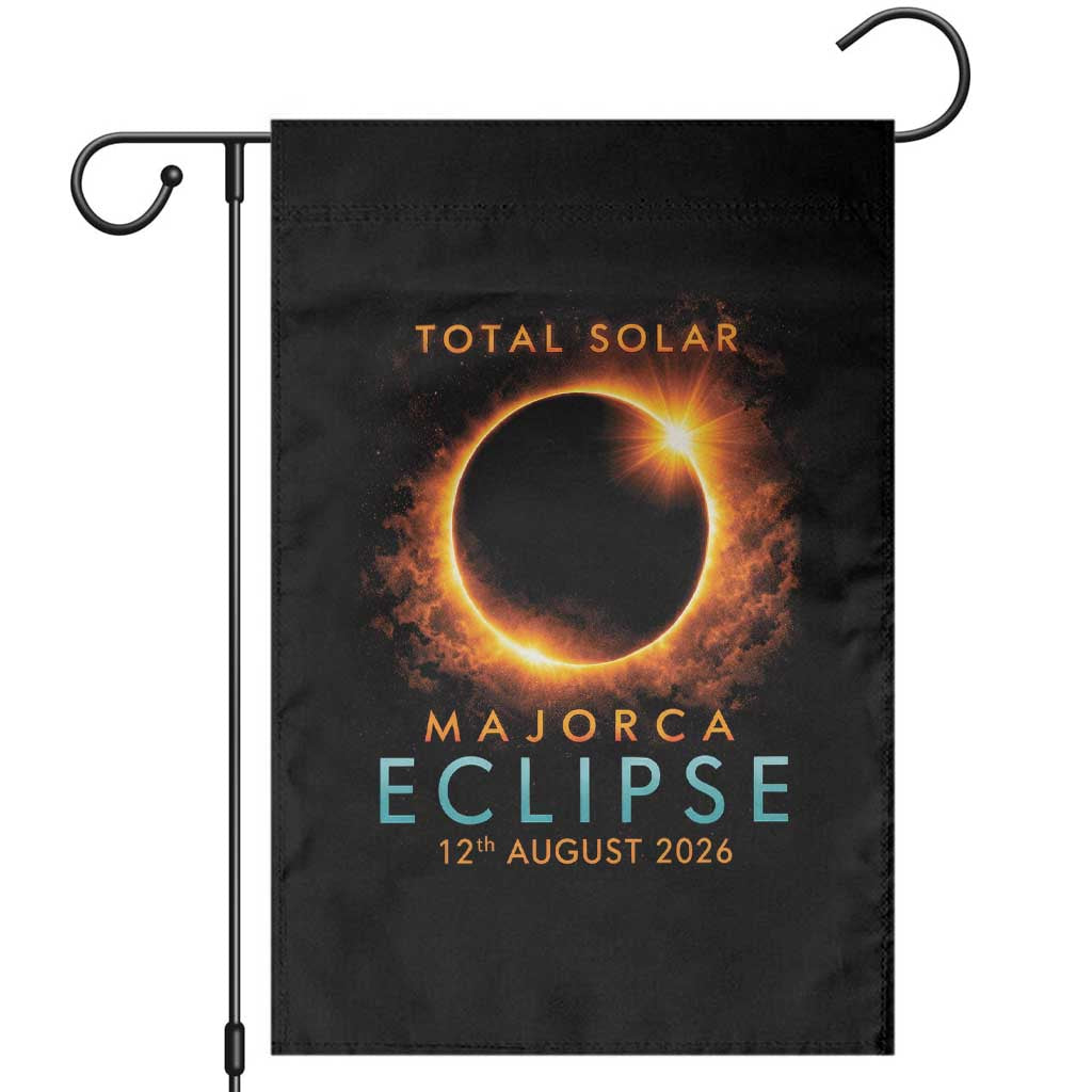 Total Solar Eclipse Garden Flag 12th August 2026 Majorca Totality