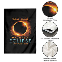 Total Solar Eclipse Garden Flag 12th August 2026 Majorca Totality