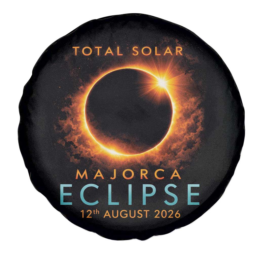 Total Solar Eclipse Spare Tire Cover 12th August 2026 Majorca Totality