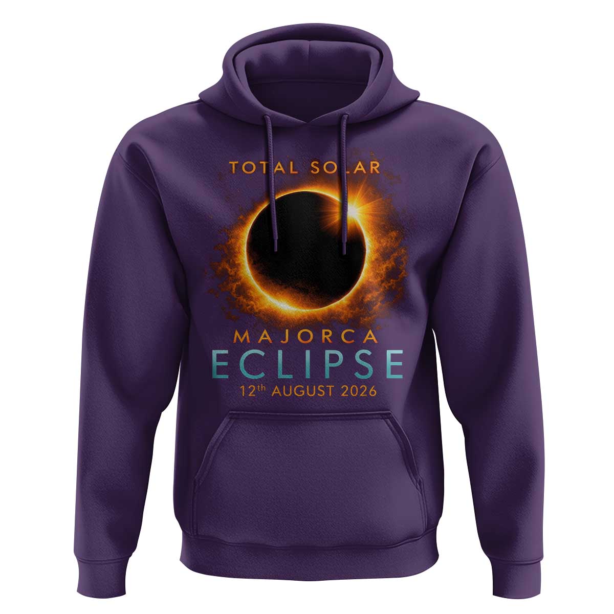 Total Solar Eclipse Hoodie 12th August 2026 Majorca Totality