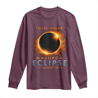 Total Solar Eclipse Long Sleeve Shirt 12th August 2026 Majorca Totality