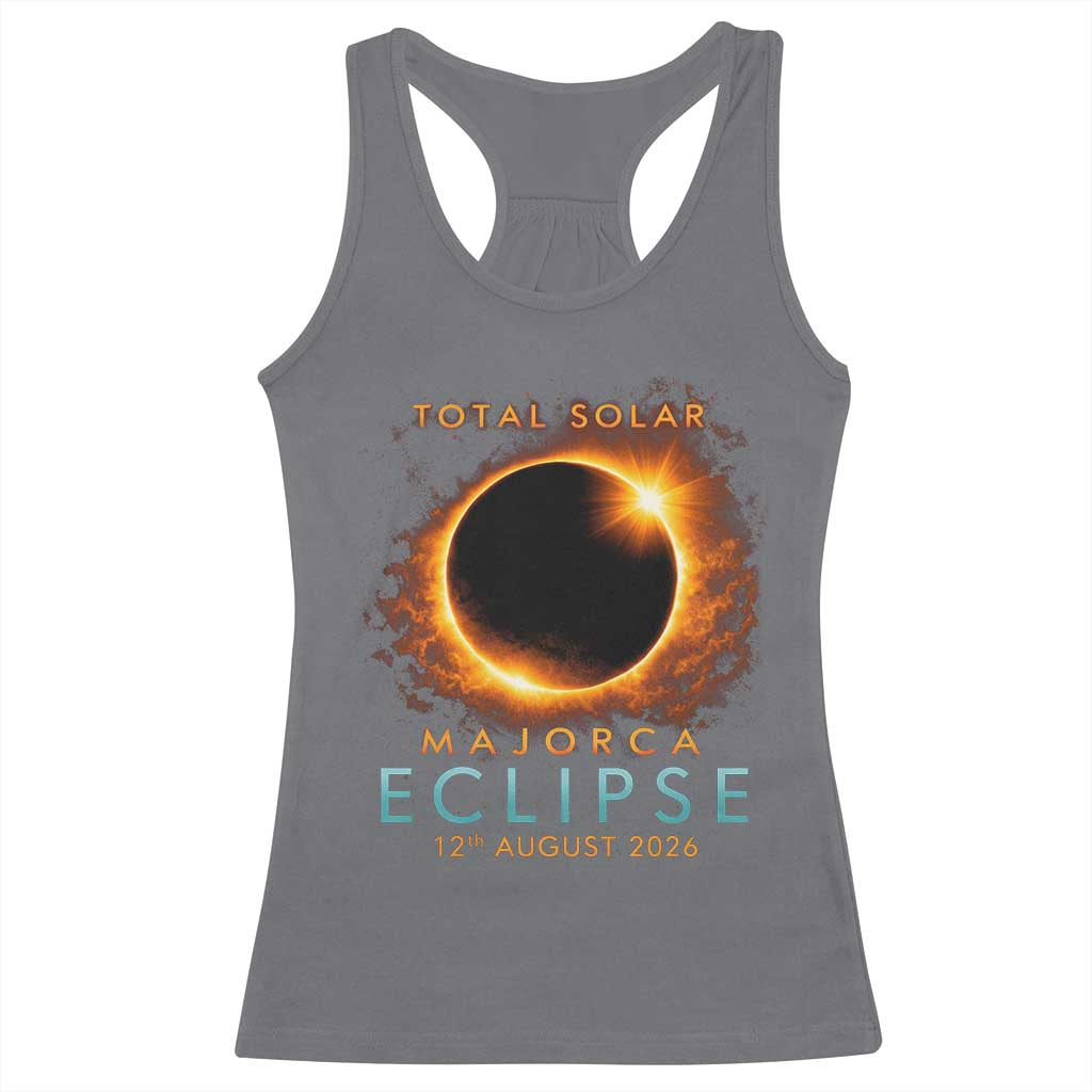 Total Solar Eclipse Racerback Tank Top 12th August 2026 Majorca Totality