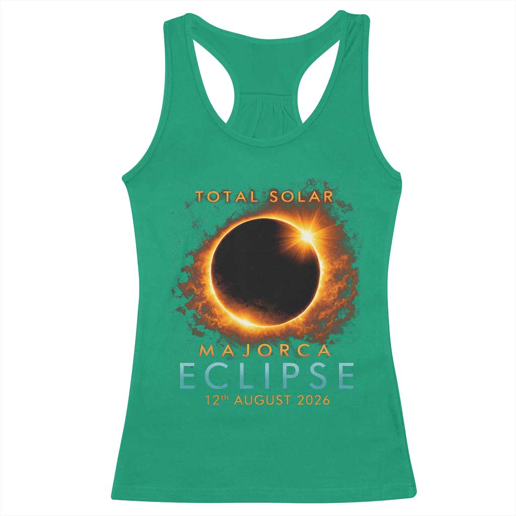 Total Solar Eclipse Racerback Tank Top 12th August 2026 Majorca Totality
