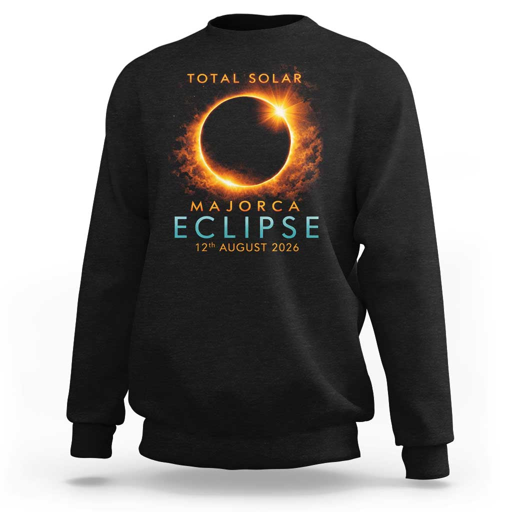 Total Solar Eclipse Sweatshirt 12th August 2026 Majorca Totality