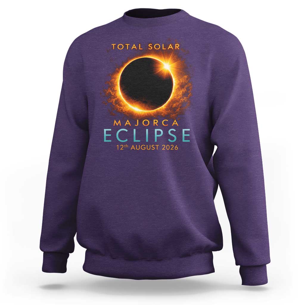 Total Solar Eclipse Sweatshirt 12th August 2026 Majorca Totality
