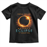 Total Solar Eclipse Toddler T Shirt 12th August 2026 Majorca Totality