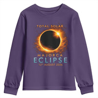 Total Solar Eclipse Youth Sweatshirt 12th August 2026 Majorca Totality