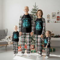 Give Ovarian Cancer The Boot Plaid Pajama Set Cowgirl Cancer Awareness Teal Ribbon