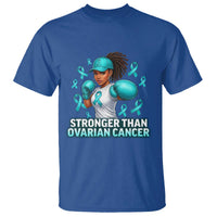 Black Women Fight Ovarian Cancer Awareness T Shirt African American Teal Ribbon Support