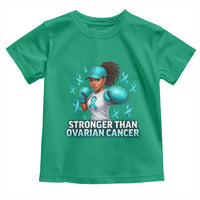 Black Women Fight Ovarian Cancer Awareness Toddler T Shirt African American Teal Ribbon Support
