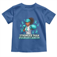 Black Women Fight Ovarian Cancer Awareness Toddler T Shirt African American Teal Ribbon Support