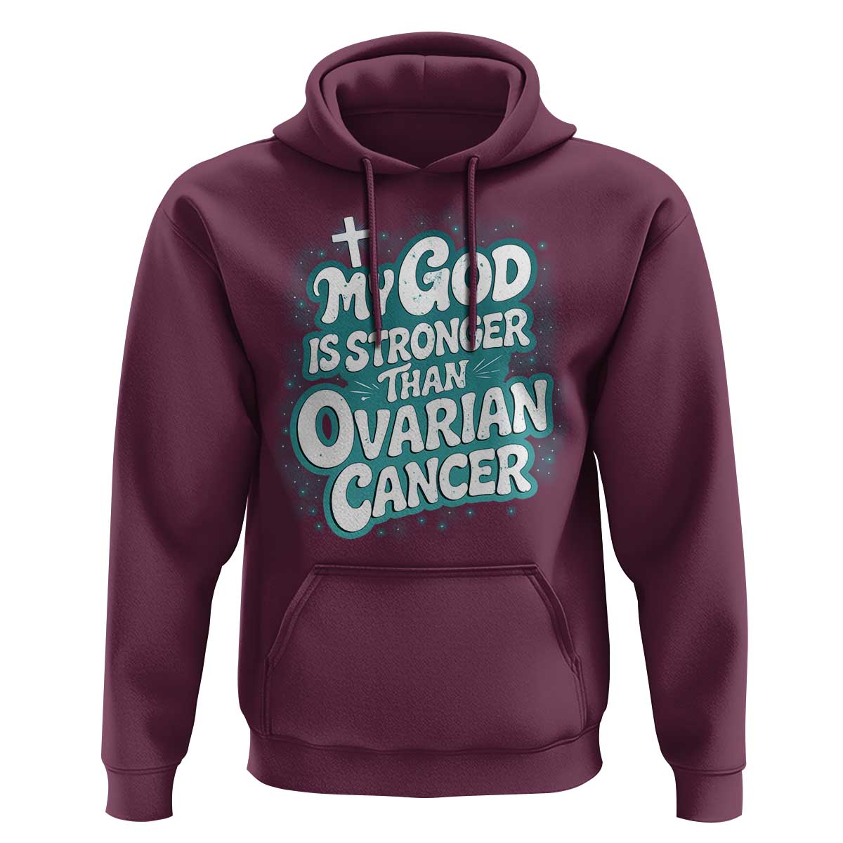 My God is Stronger Than Ovarian Cancer Hoodie
