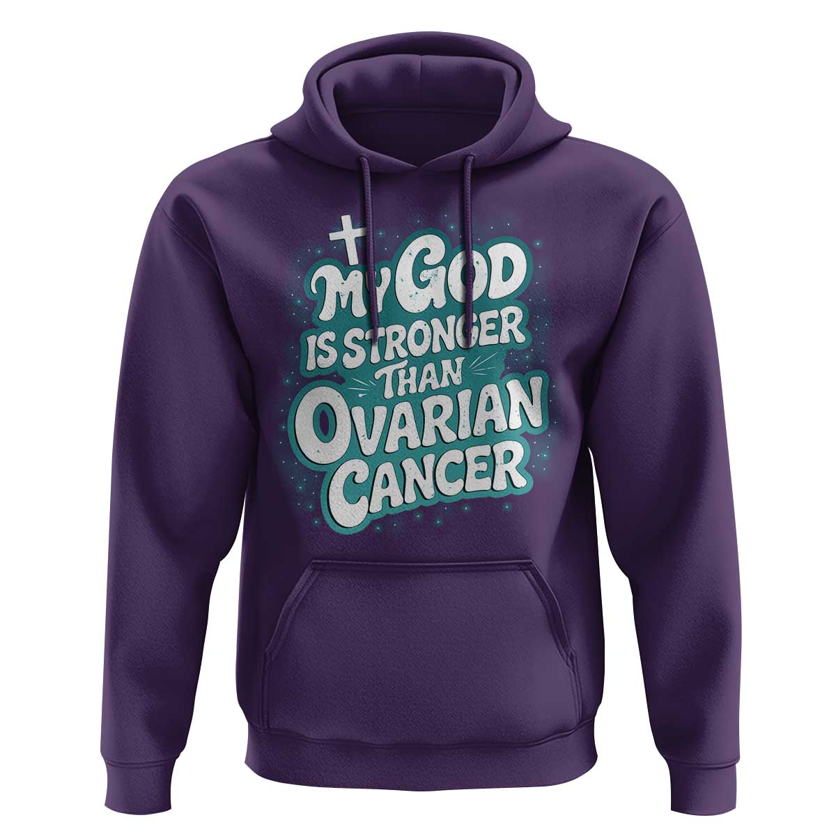 My God is Stronger Than Ovarian Cancer Hoodie