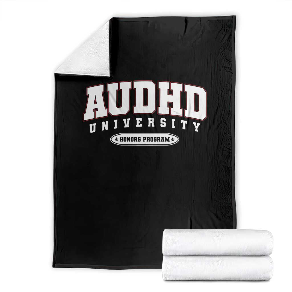 AUDHD Throw Blanket Neurodivergent ADHD Autism Awareness Neurotypical Gift