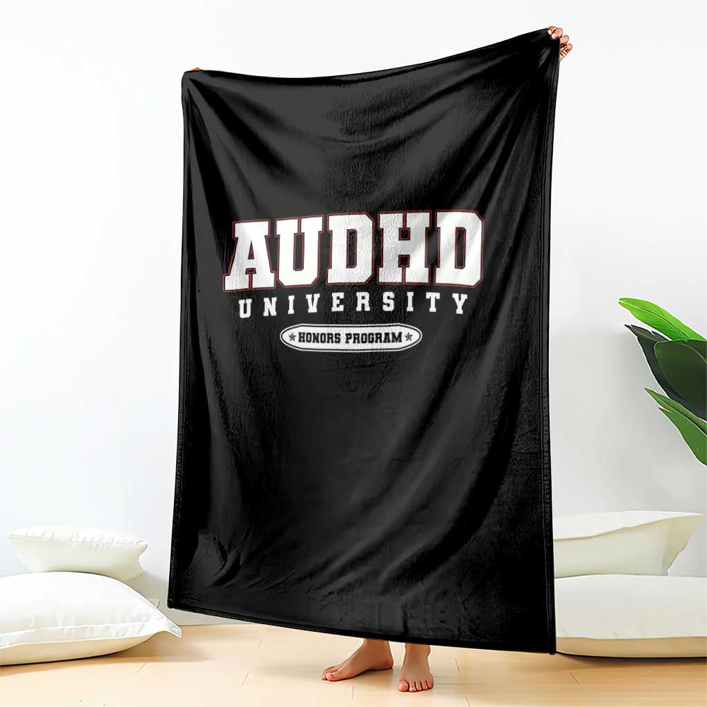 AUDHD Throw Blanket Neurodivergent ADHD Autism Awareness Neurotypical Gift