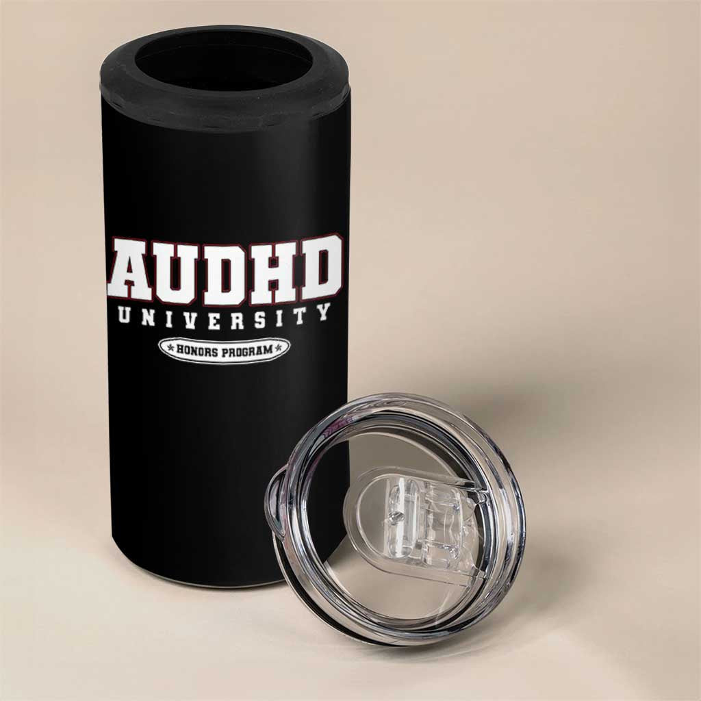 AUDHD 4 in 1 Can Cooler Tumbler Neurodivergent ADHD Autism Awareness Neurotypical Gift