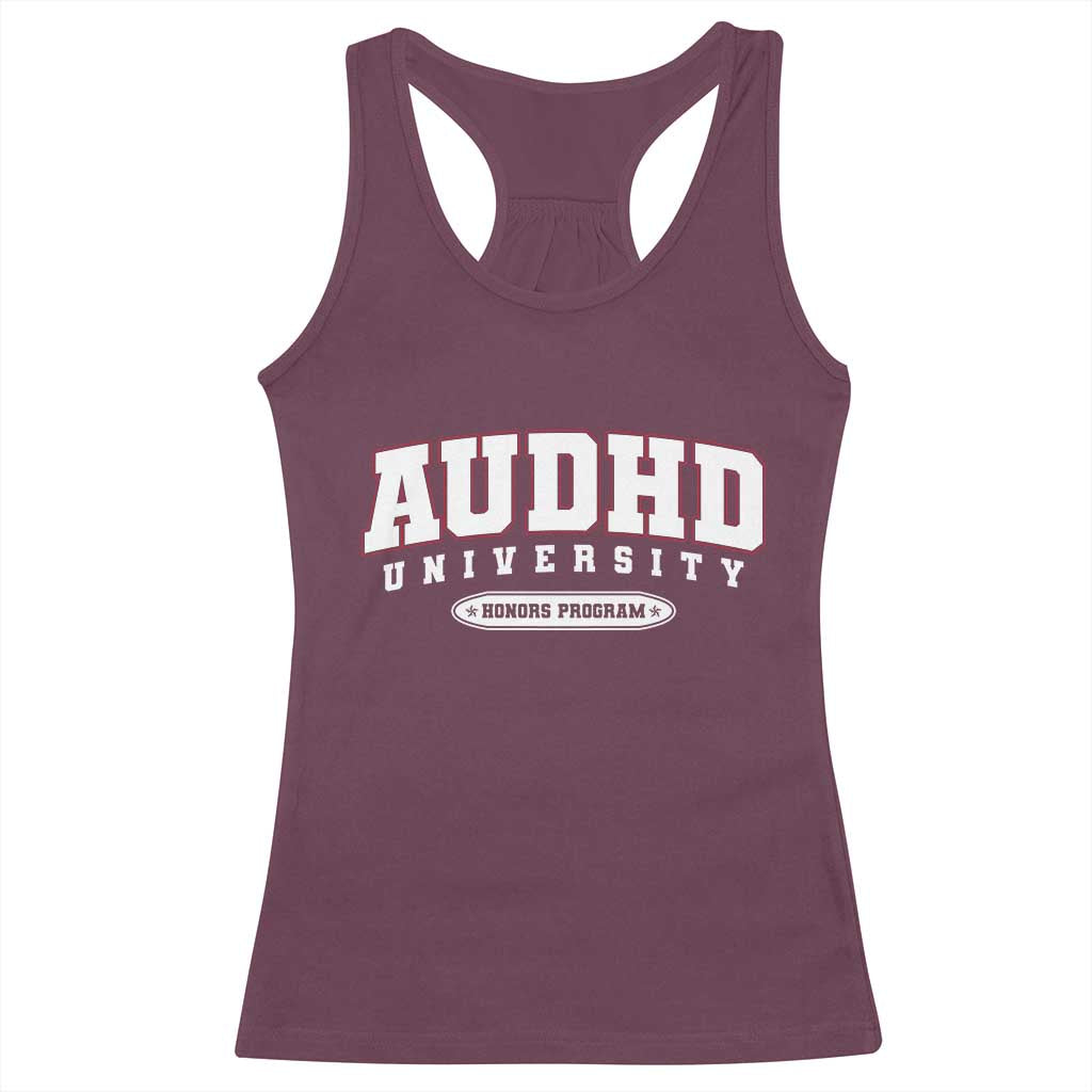 AUDHD Racerback Tank Top Neurodivergent ADHD Autism Awareness Neurotypical Gift