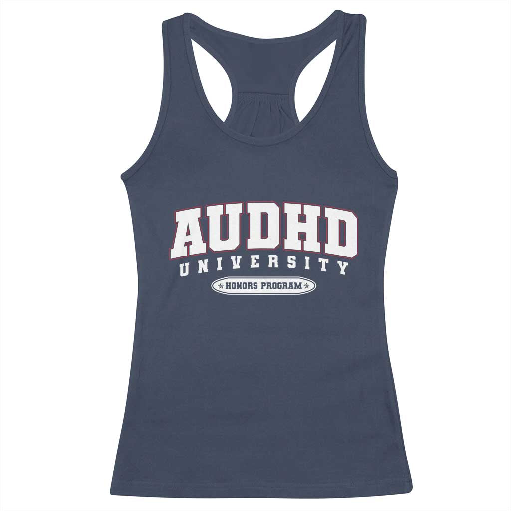 AUDHD Racerback Tank Top Neurodivergent ADHD Autism Awareness Neurotypical Gift