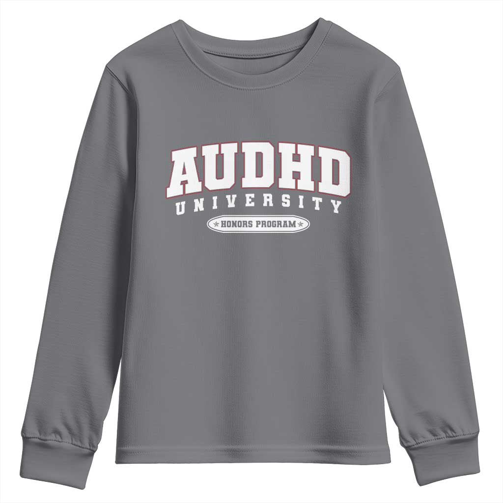 AUDHD Youth Sweatshirt Neurodivergent ADHD Autism Awareness Neurotypical Gift