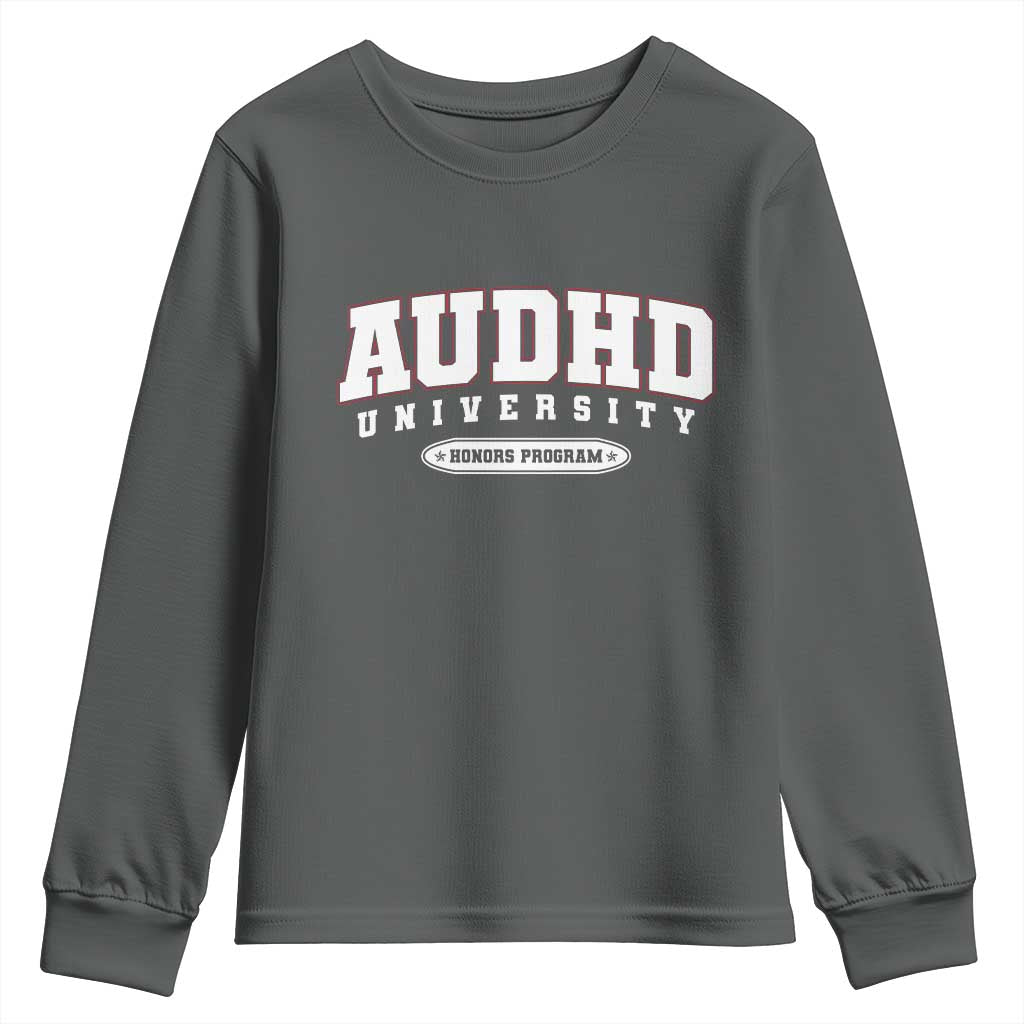 AUDHD Youth Sweatshirt Neurodivergent ADHD Autism Awareness Neurotypical Gift