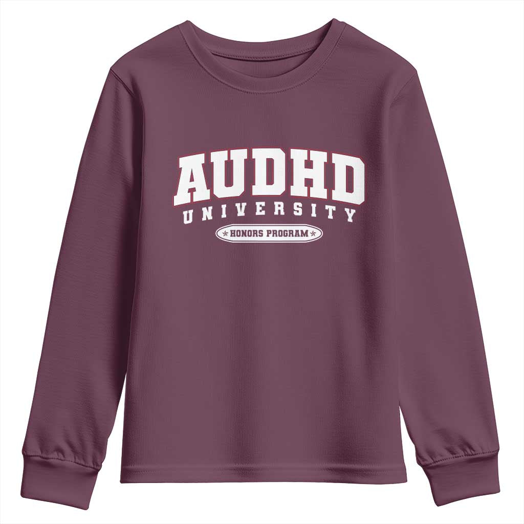 AUDHD Youth Sweatshirt Neurodivergent ADHD Autism Awareness Neurotypical Gift