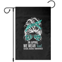 Sexual Assault Awareness Garden Flag In April We Wear Teal Women