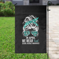 Sexual Assault Awareness Garden Flag In April We Wear Teal Women