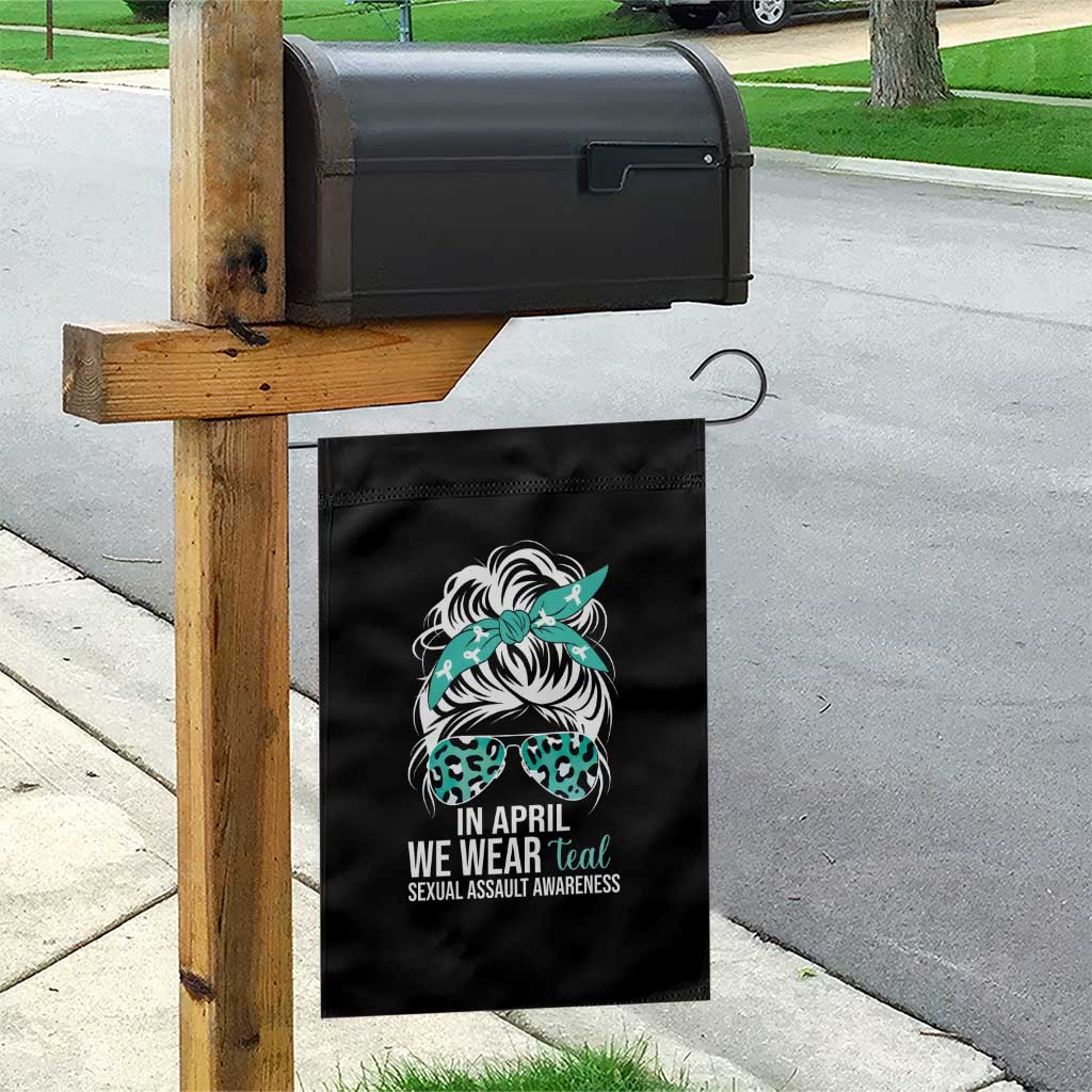 Sexual Assault Awareness Garden Flag In April We Wear Teal Women