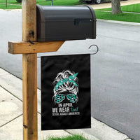 Sexual Assault Awareness Garden Flag In April We Wear Teal Women
