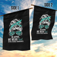 Sexual Assault Awareness Garden Flag In April We Wear Teal Women