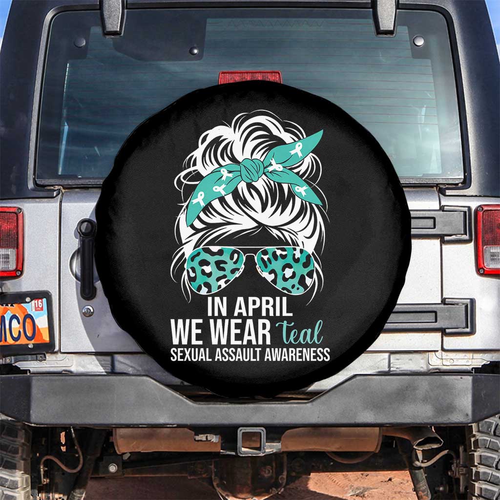 Sexual Assault Awareness Spare Tire Cover In April We Wear Teal Women