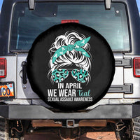 Sexual Assault Awareness Spare Tire Cover In April We Wear Teal Women