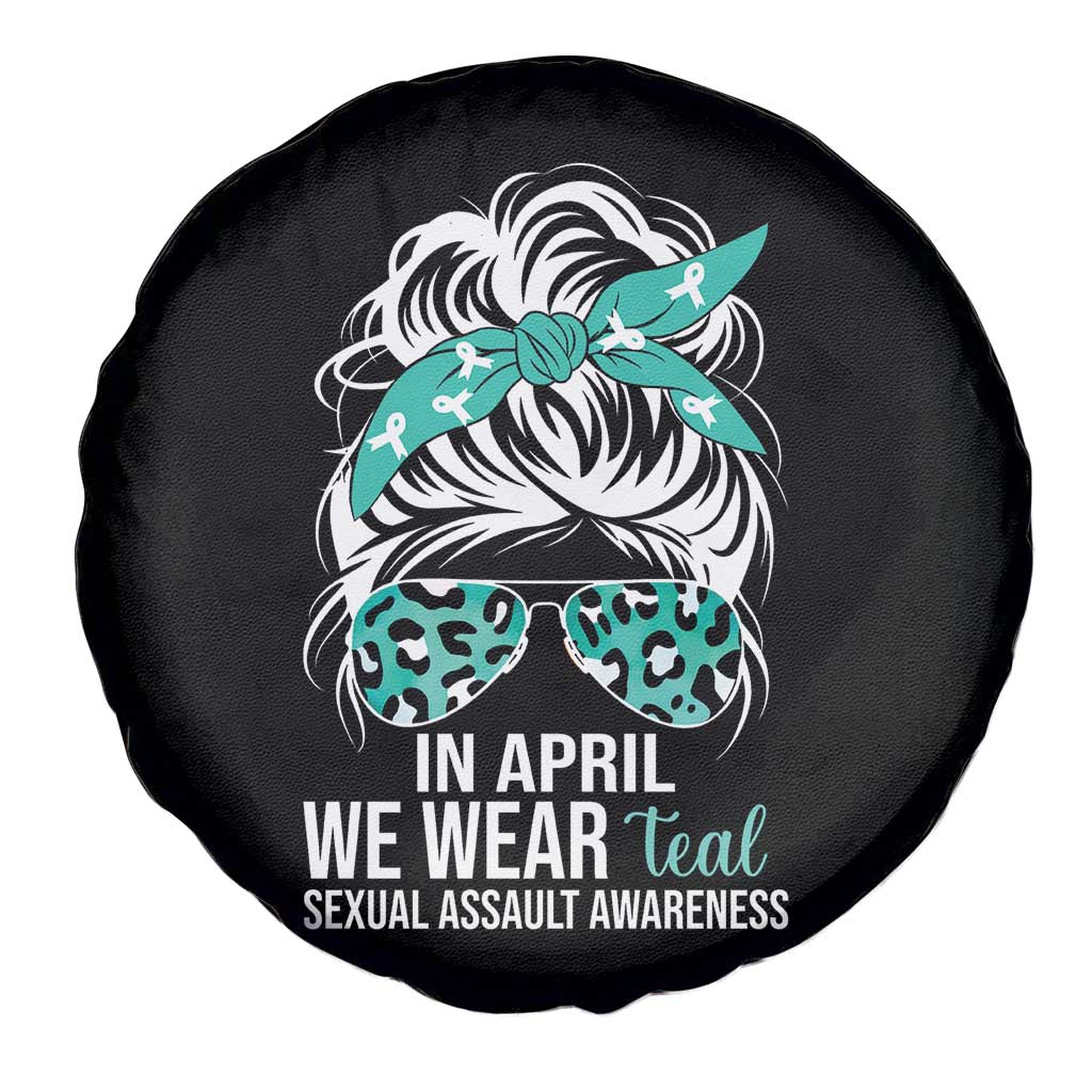 Sexual Assault Awareness Spare Tire Cover In April We Wear Teal Women