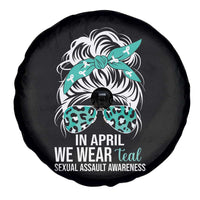 Sexual Assault Awareness Spare Tire Cover In April We Wear Teal Women