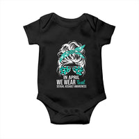 Sexual Assault Awareness Baby Onesie In April We Wear Teal Women