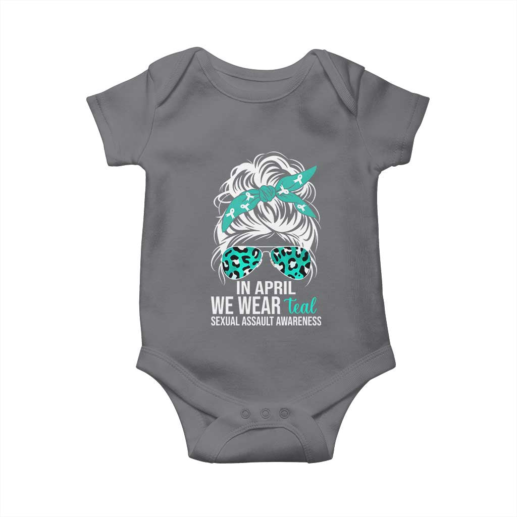 Sexual Assault Awareness Baby Onesie In April We Wear Teal Women