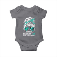 Sexual Assault Awareness Baby Onesie In April We Wear Teal Women