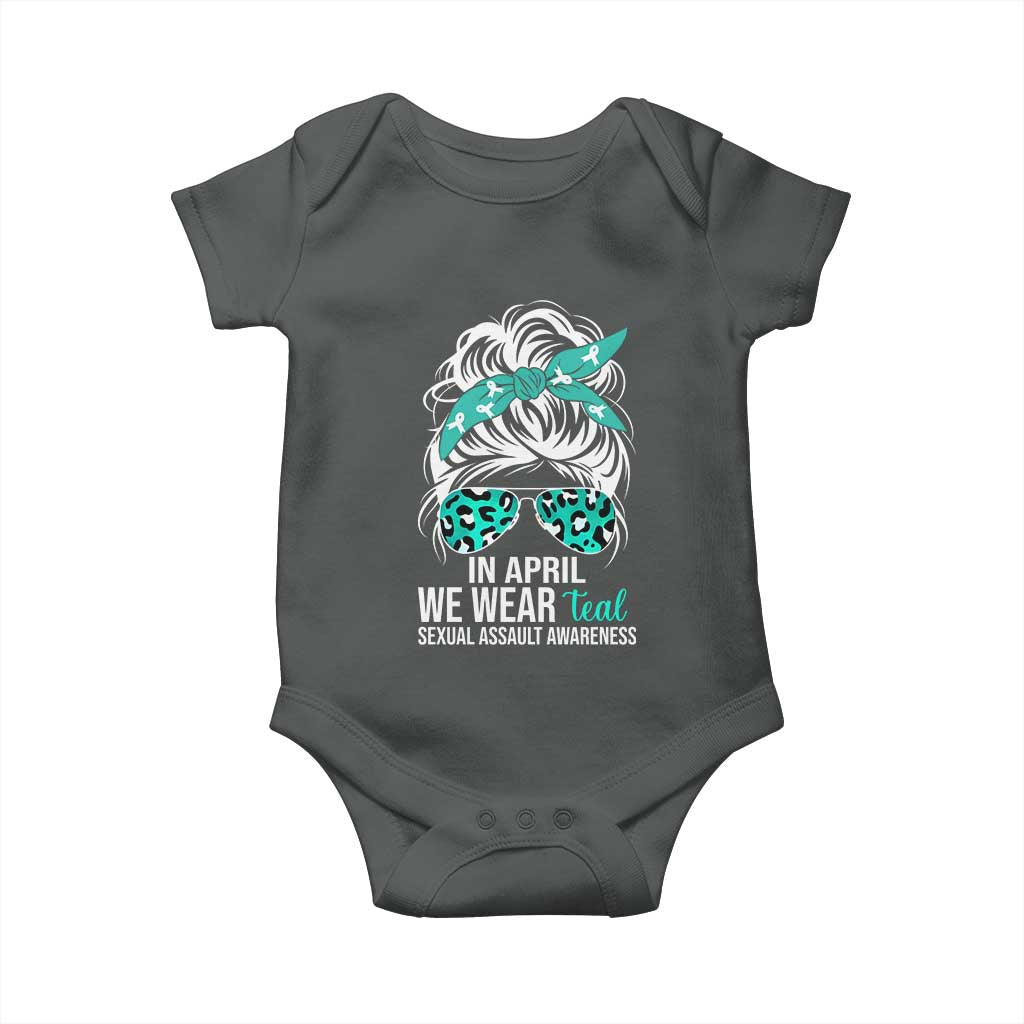 Sexual Assault Awareness Baby Onesie In April We Wear Teal Women