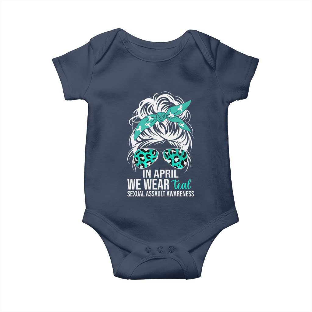 Sexual Assault Awareness Baby Onesie In April We Wear Teal Women