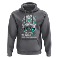 Sexual Assault Awareness Hoodie In April We Wear Teal Women