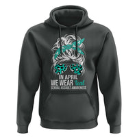 Sexual Assault Awareness Hoodie In April We Wear Teal Women