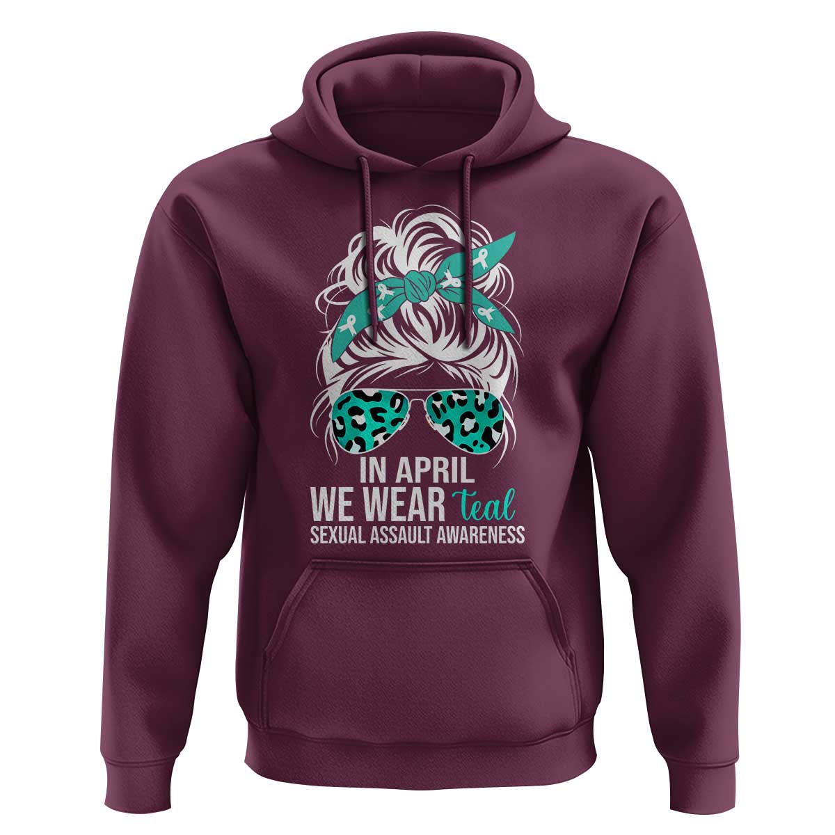Sexual Assault Awareness Hoodie In April We Wear Teal Women
